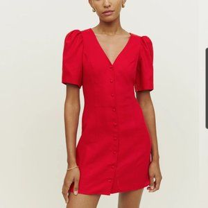 Reformation Joelle Linen Dress NWT